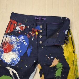 Ralph Lauren Purple Label Embellished 750 Straight Ankle Jeans Womens 26 $1990